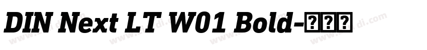 DIN Next LT W01 Bold字体转换